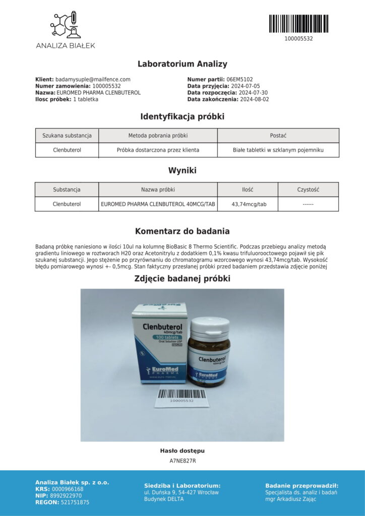 CLENBUTEROL EUROPHAMR